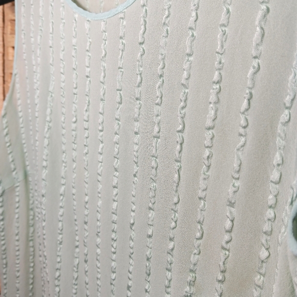 Escada Silk Sheer Women's Sleeveless Top - Light Green 36 - Picture 2 of 10